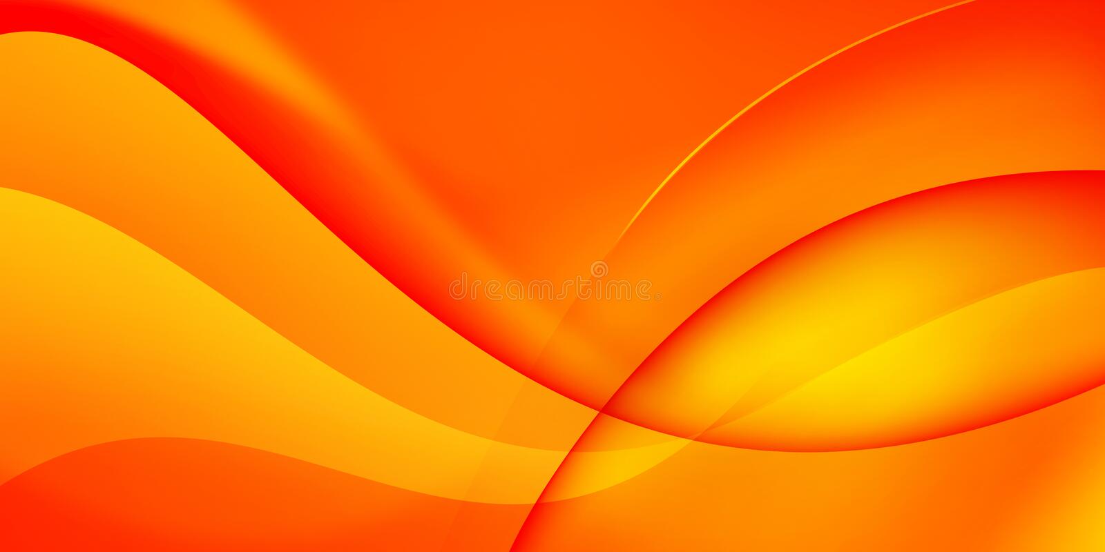 Red and orange bination creating yellow gradient random shapes abstract background wallpaper concept stock illustration