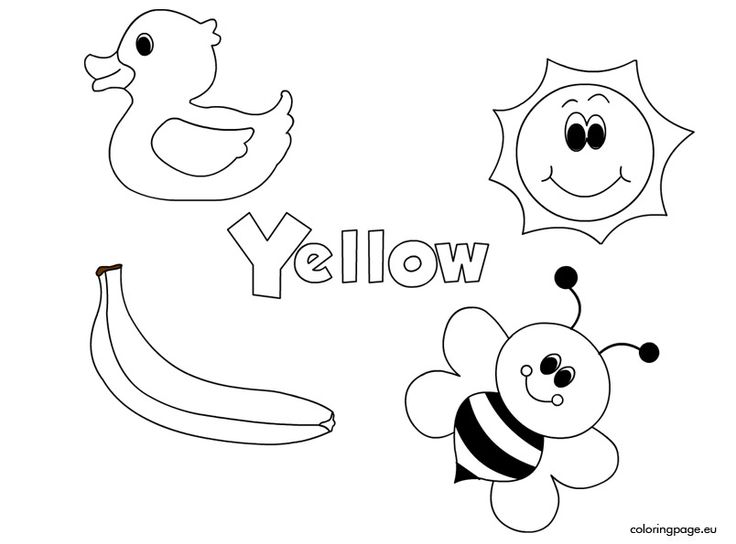 The color yellow coloring page color worksheets for preschool preschool coloring pages preschool worksheets