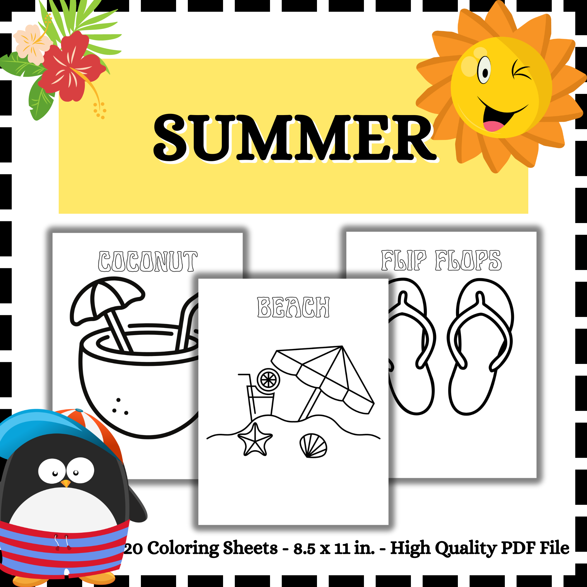 Summer coloring sheets summer coloring pages made by teachers