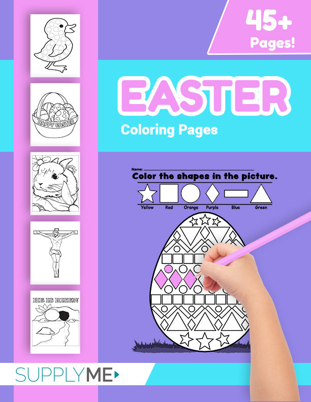 Easter coloring pages bundle