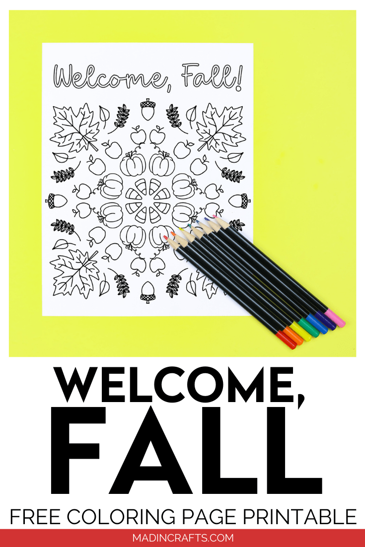 Free fall coloring page printable printables mad in crafts