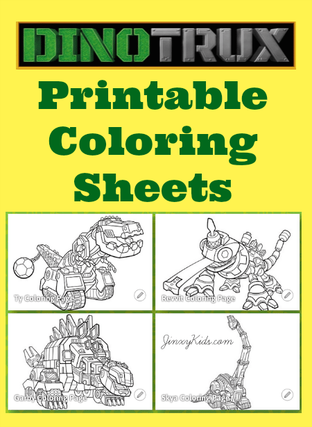 Printable dinotrux coloring pages