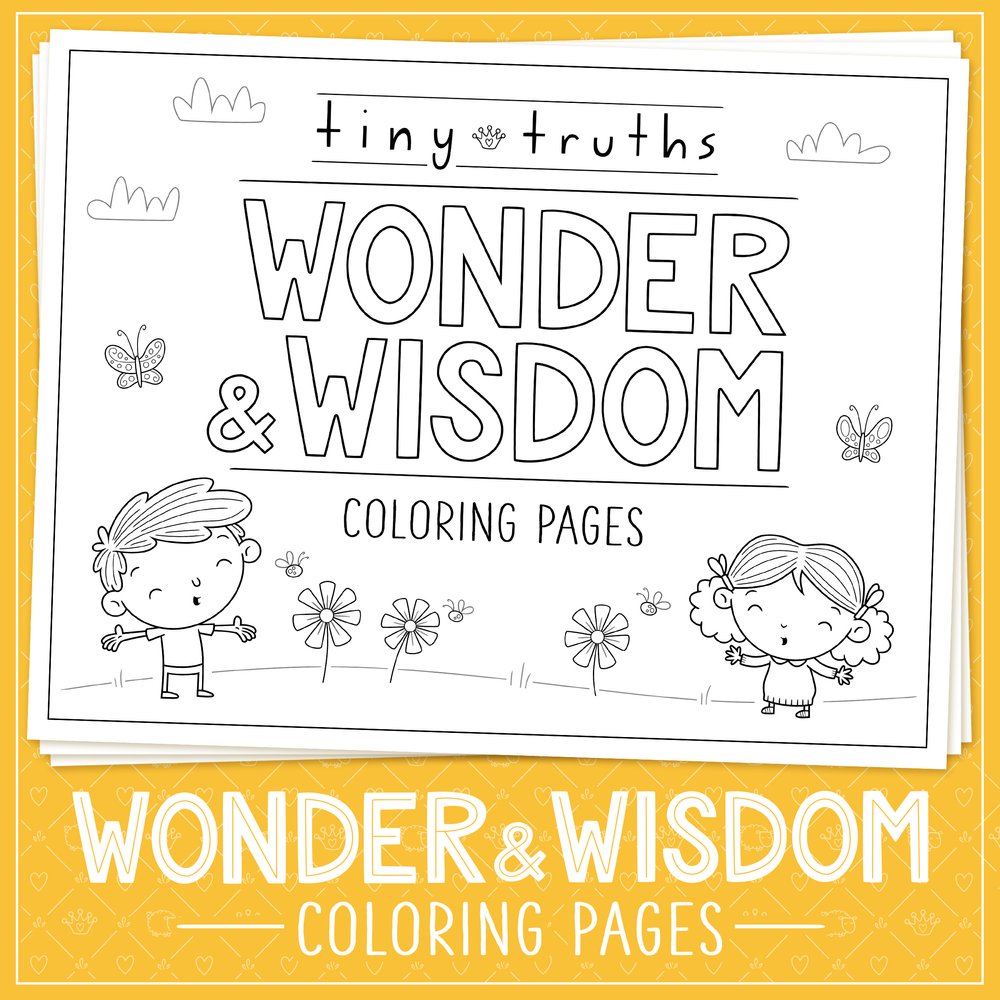 Wonder wisdom coloring pages