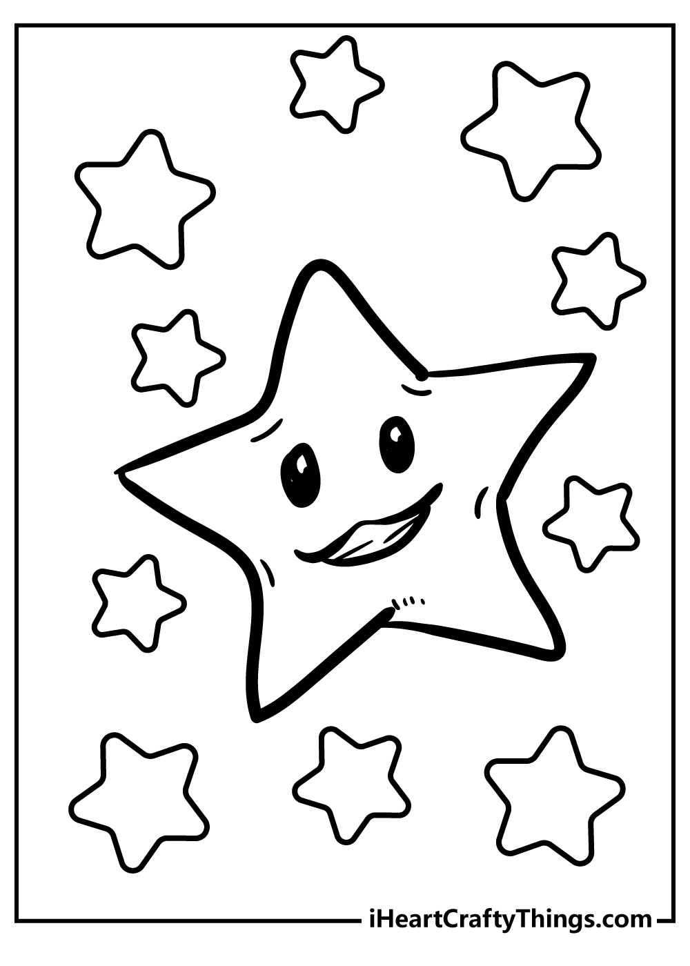 Star coloring pages free printables