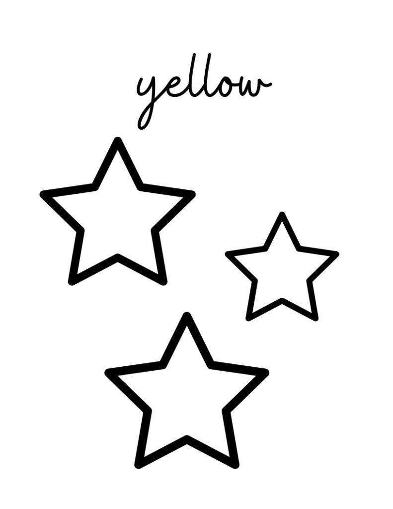 Free basic colors printables for toddlers and preschool kids