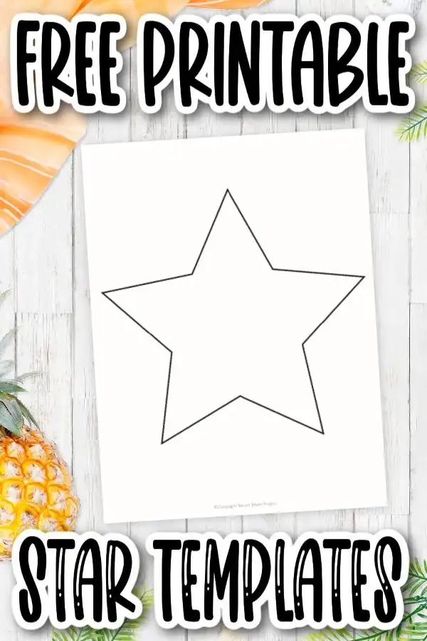 Free printable star template â simple mom project