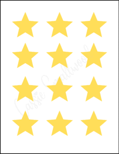 Printable star templates tons of different sizes