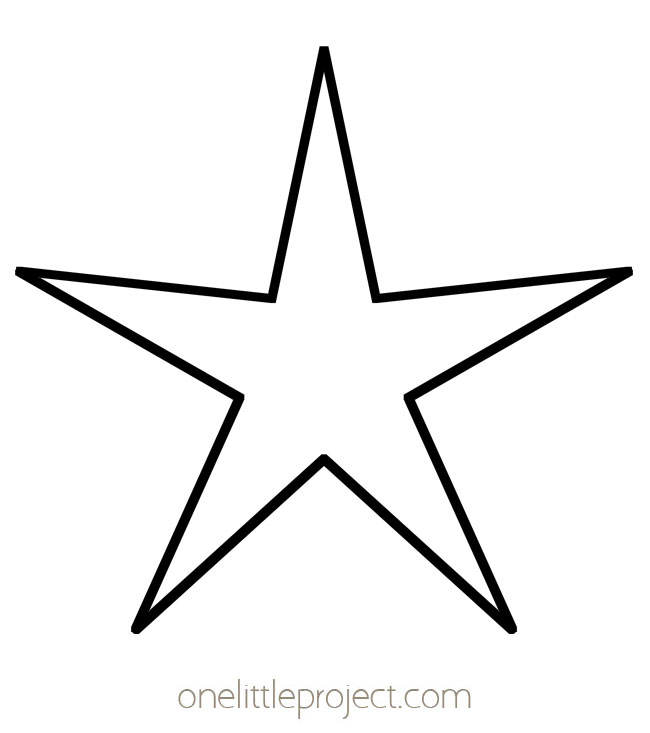 Star template free printable star outlines