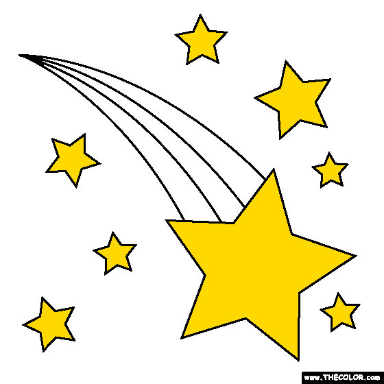 Shooting star coloring page star coloring pages shooting stars coloring pages