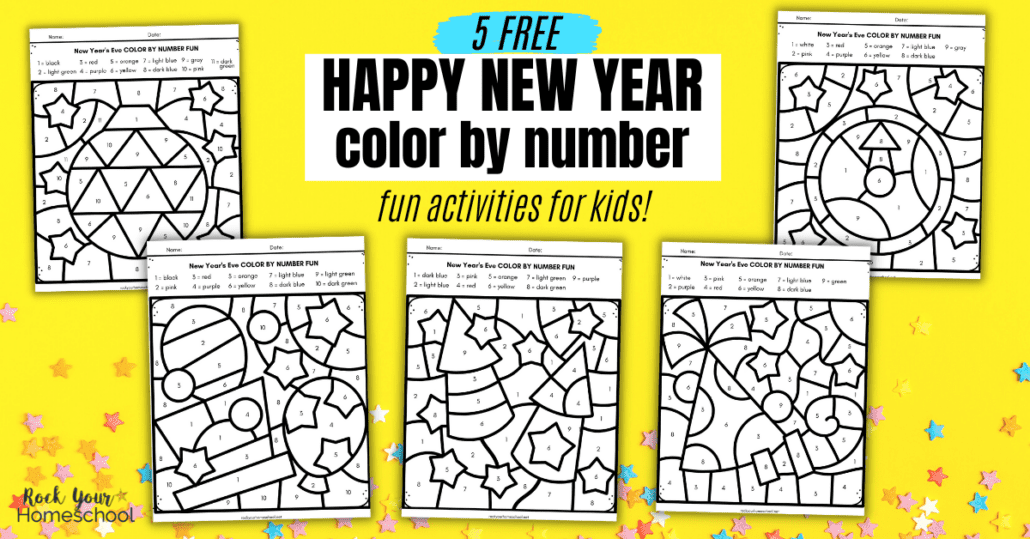 New year coloring pages for kids fun free printables