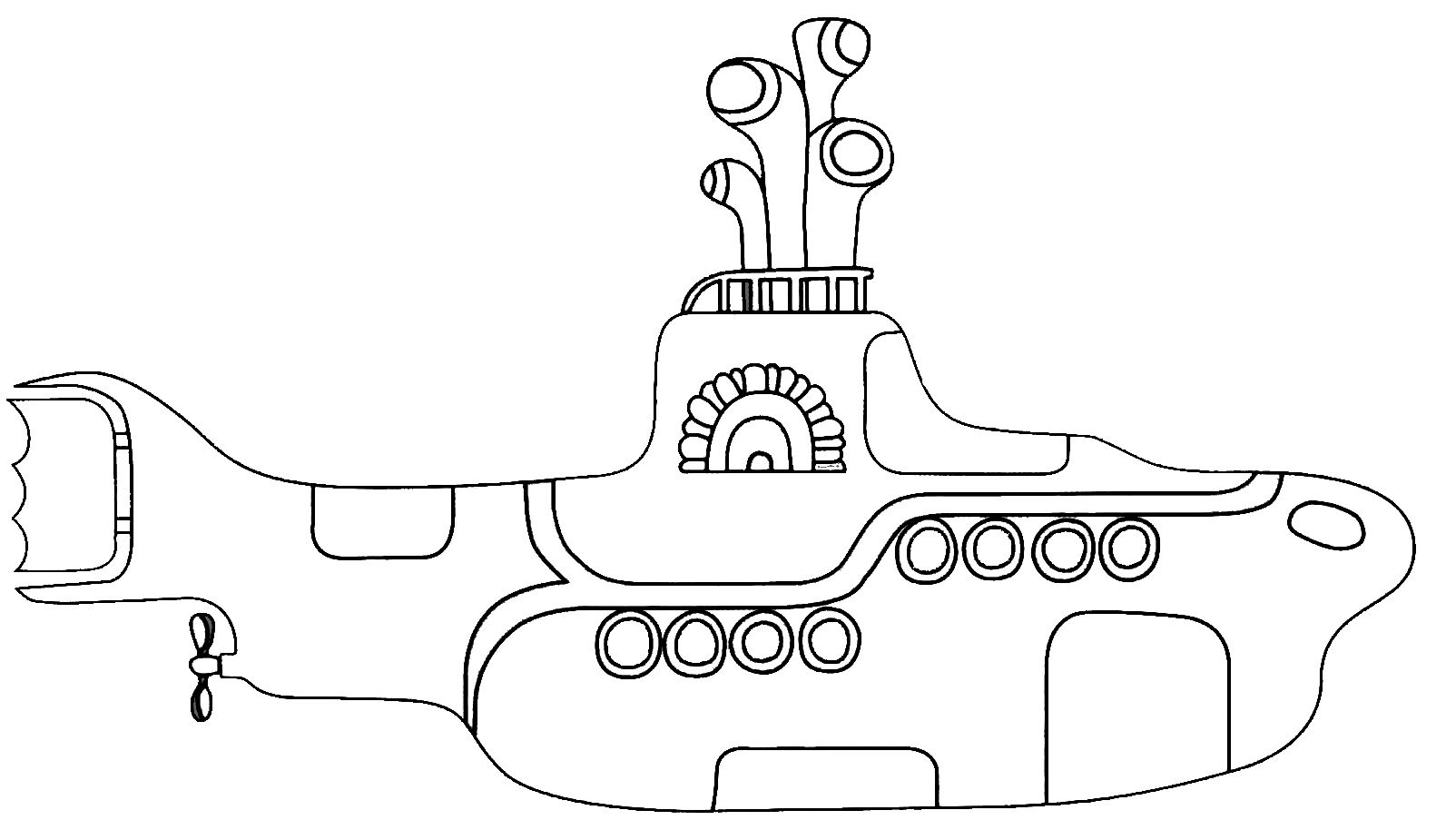 Yellow submarine submarine drawing beatles art