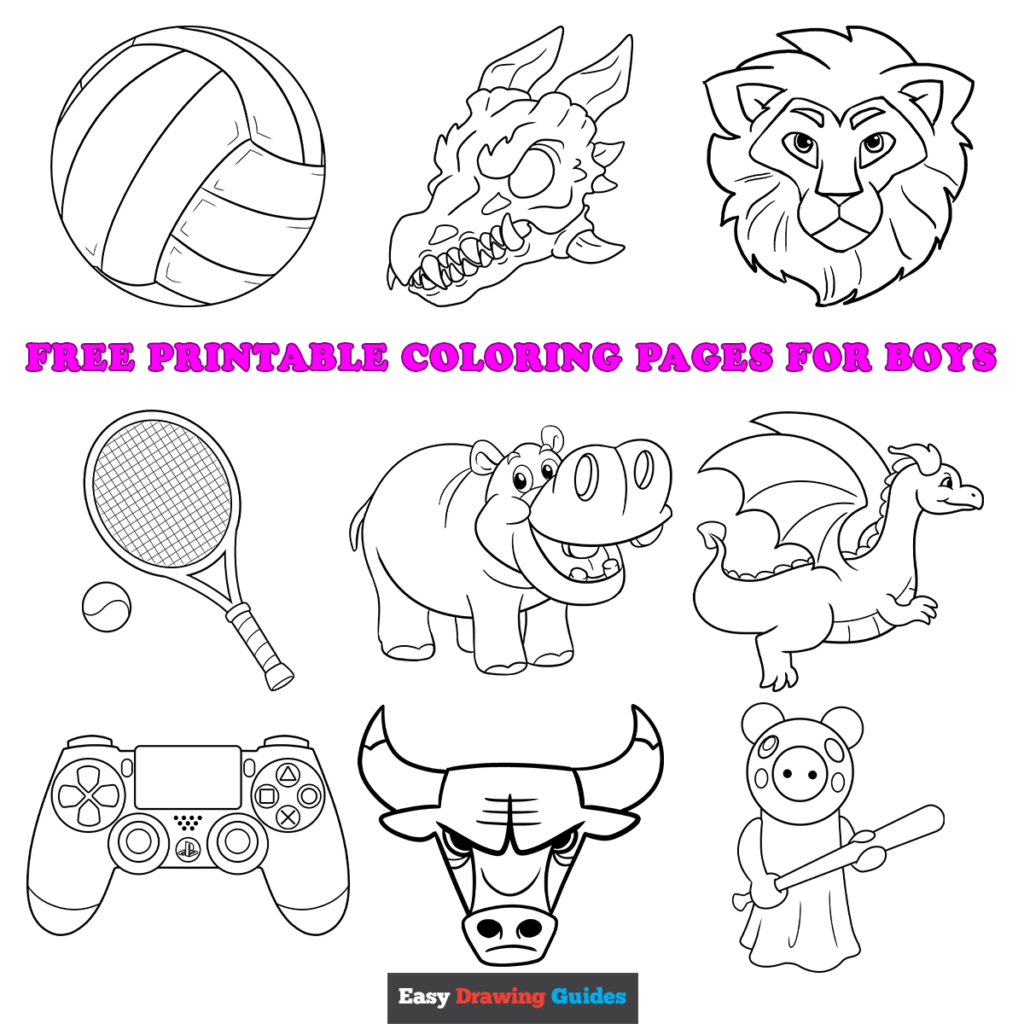 Free printable coloring pages for boys