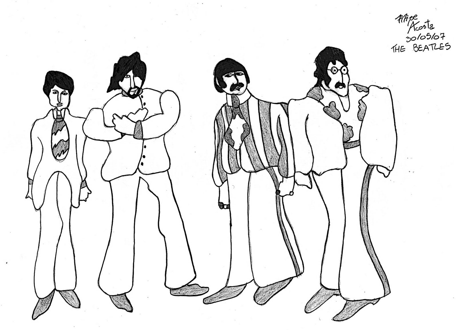 Beatles yellow submarine coloring pages lineart the beatles yellow submarine beatles yellow yellow submarine movie