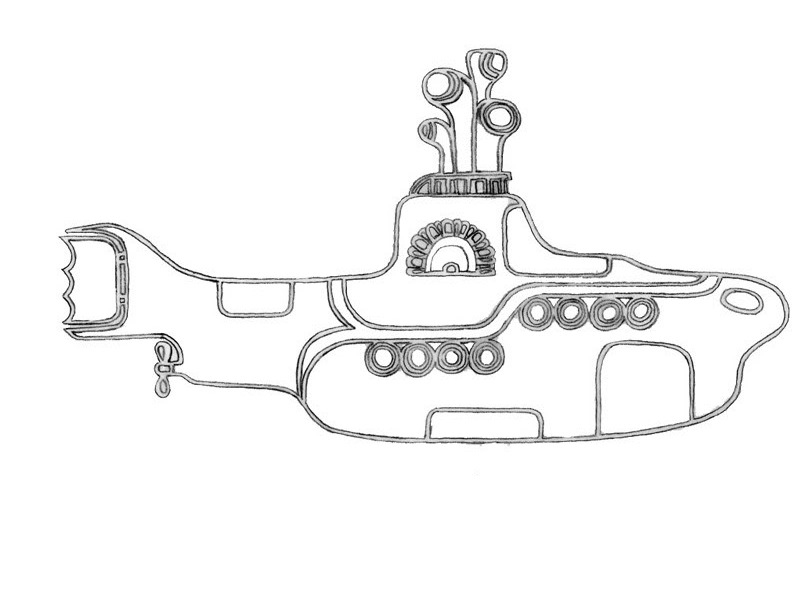 Coloring page submarine transportation â printable coloring pages