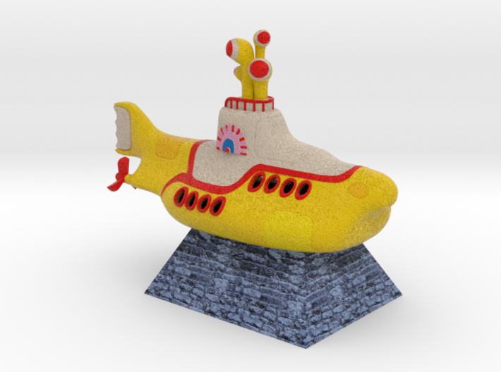 Yellow submarine in full color sandstone hxknyzhe by georgkreuter
