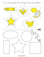 Yellow coloring pages