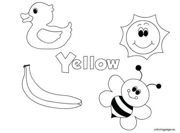 Color yellow worksheets for kindergarten color worksheets for preschool preschool coloring pages preschool worksheets