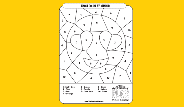 Coloring activity sheets the genius of play