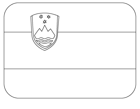 Flag of slovenia emoji coloring page free printable coloring pages