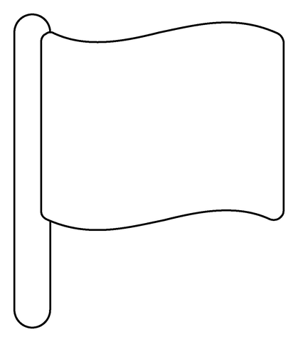 White flag emoji coloring page free printable coloring pages