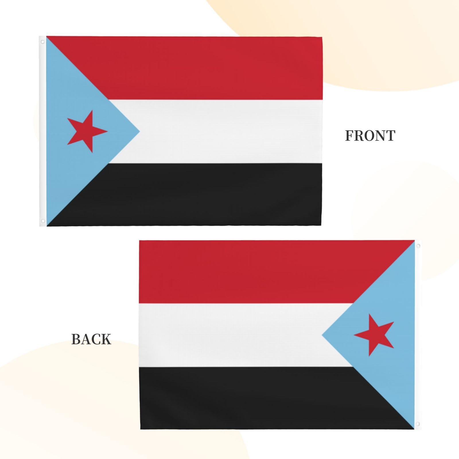 Qizyoqa flag of south yemen flag x ft double sided flags outdoor durable banner home yard decoration flag by flags patio lawn garden