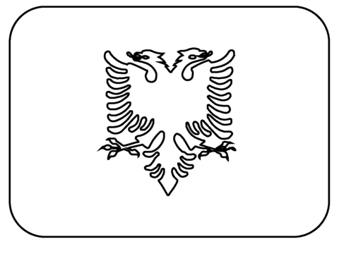 Flag of albania emoji coloring page free printable coloring pages