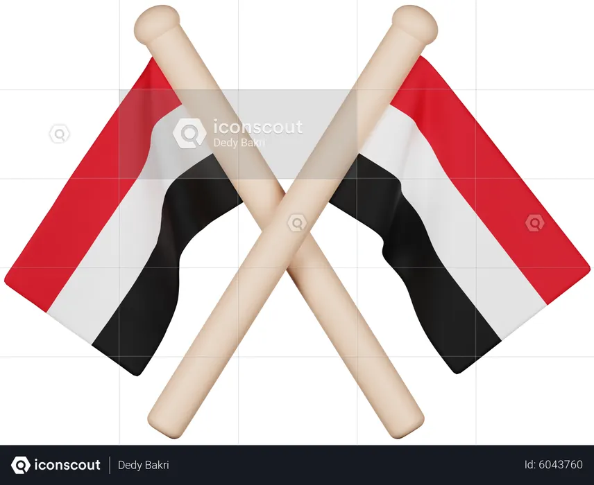 Yemen flag flag d icon download in png obj or blend format
