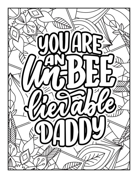 Premium vector handdrawn lettering vector illustration inspirational quotesquotes coloring pages adultkids