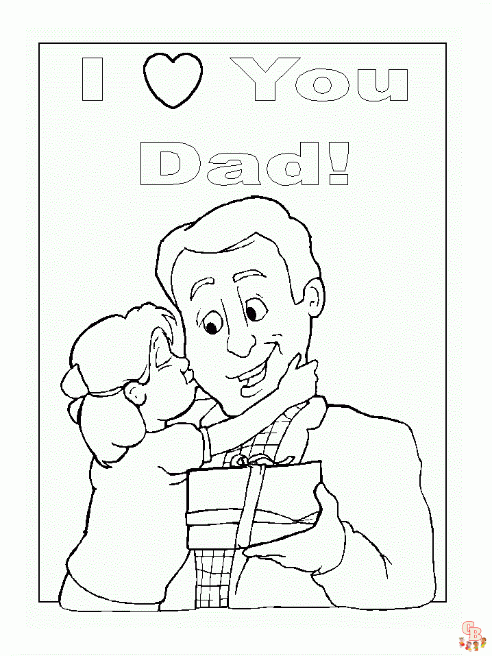 Coloring fun with daddy printable and free daddy coloring pages