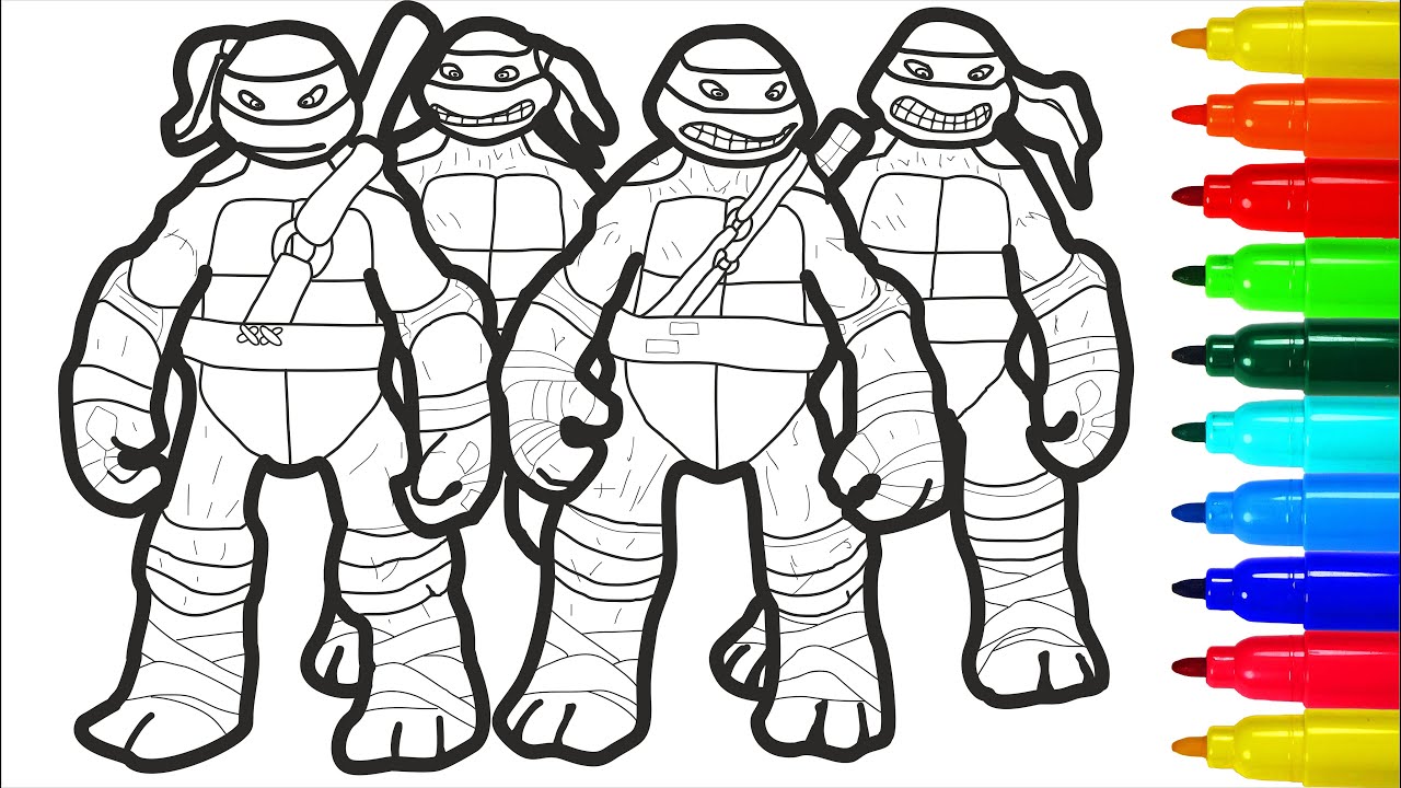 Tmnt angry coloring pages