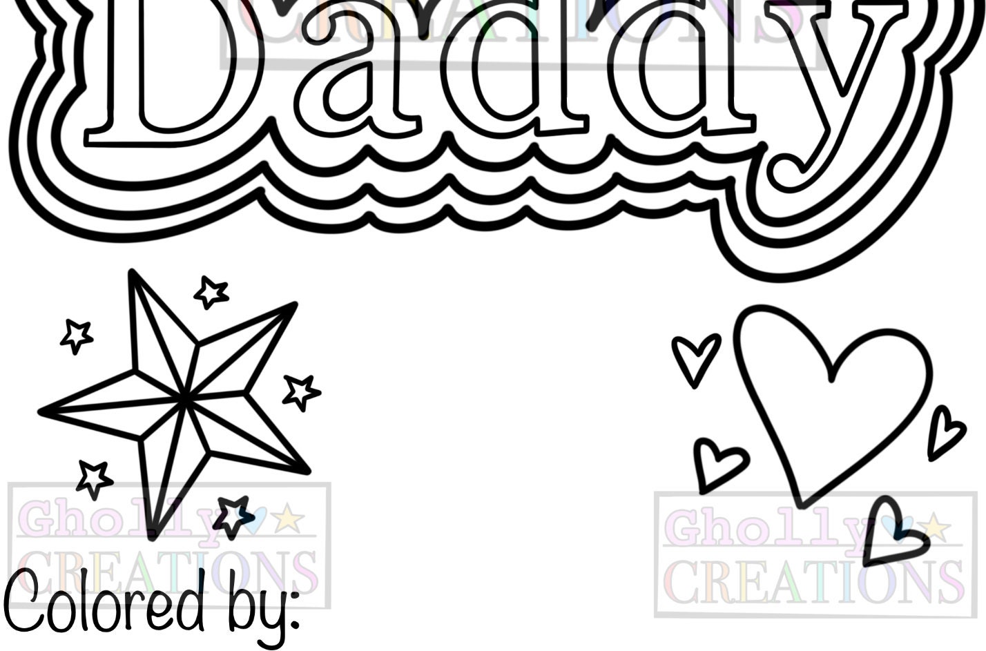 Yes daddy ddlg coloring page