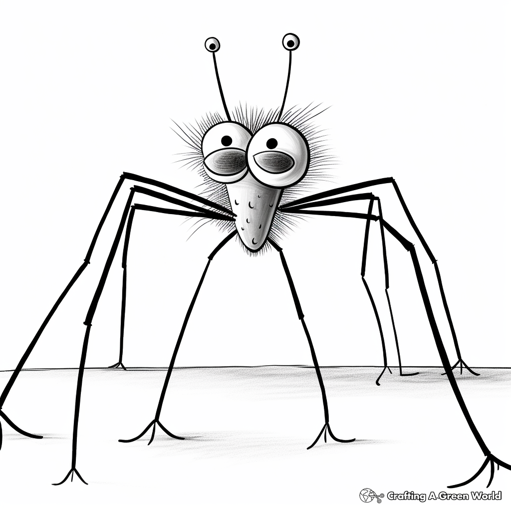 Daddy long legs coloring pages