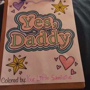 Yes daddy ddlg coloring page