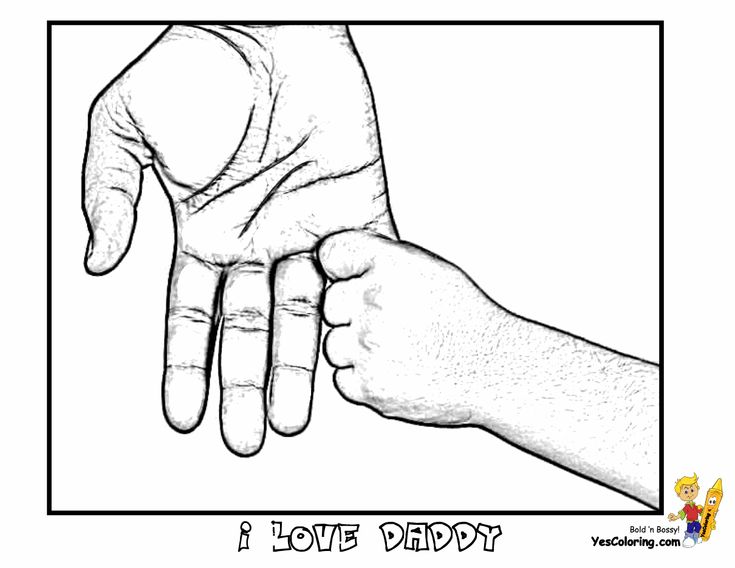 Cool father day coloring hands of father and son tell other kids you found yescoloring httpwâ fathers day coloring page fathers day crafts family coloring