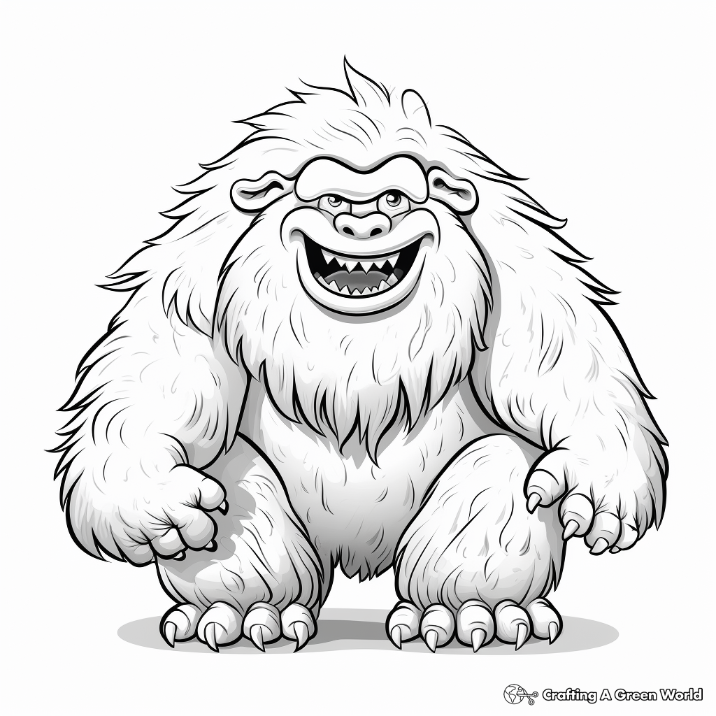Yeti coloring pages