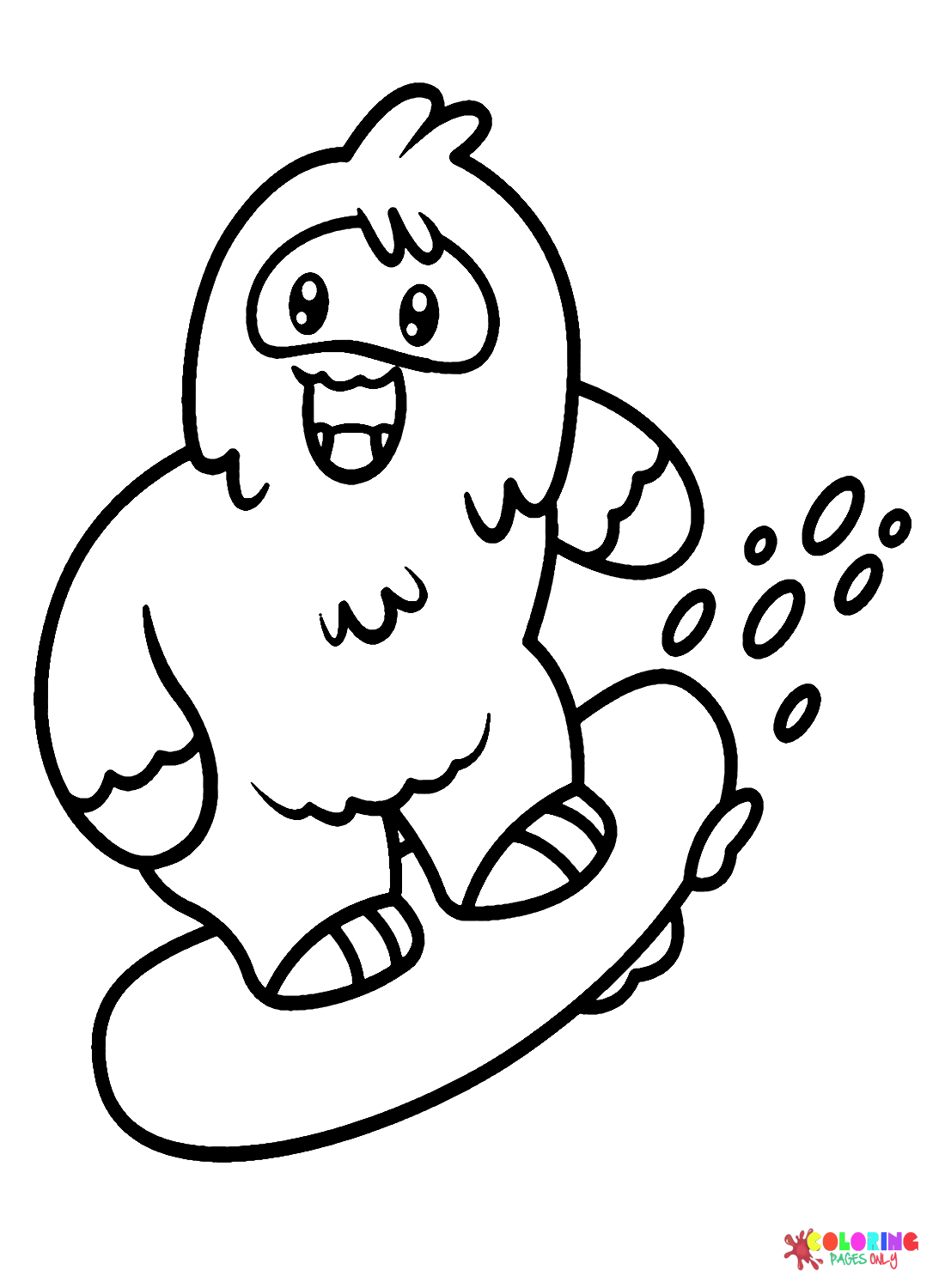 Yeti coloring pages printable for free download