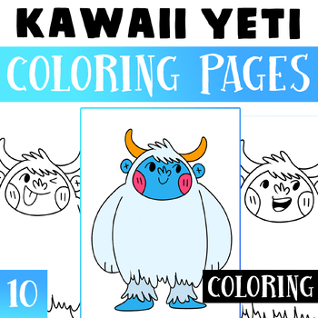 Yeti coloring pages no prep worksheet activities for morning work