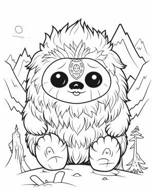 Yeti pages bring the abominable snowman to life with fun and creative printables