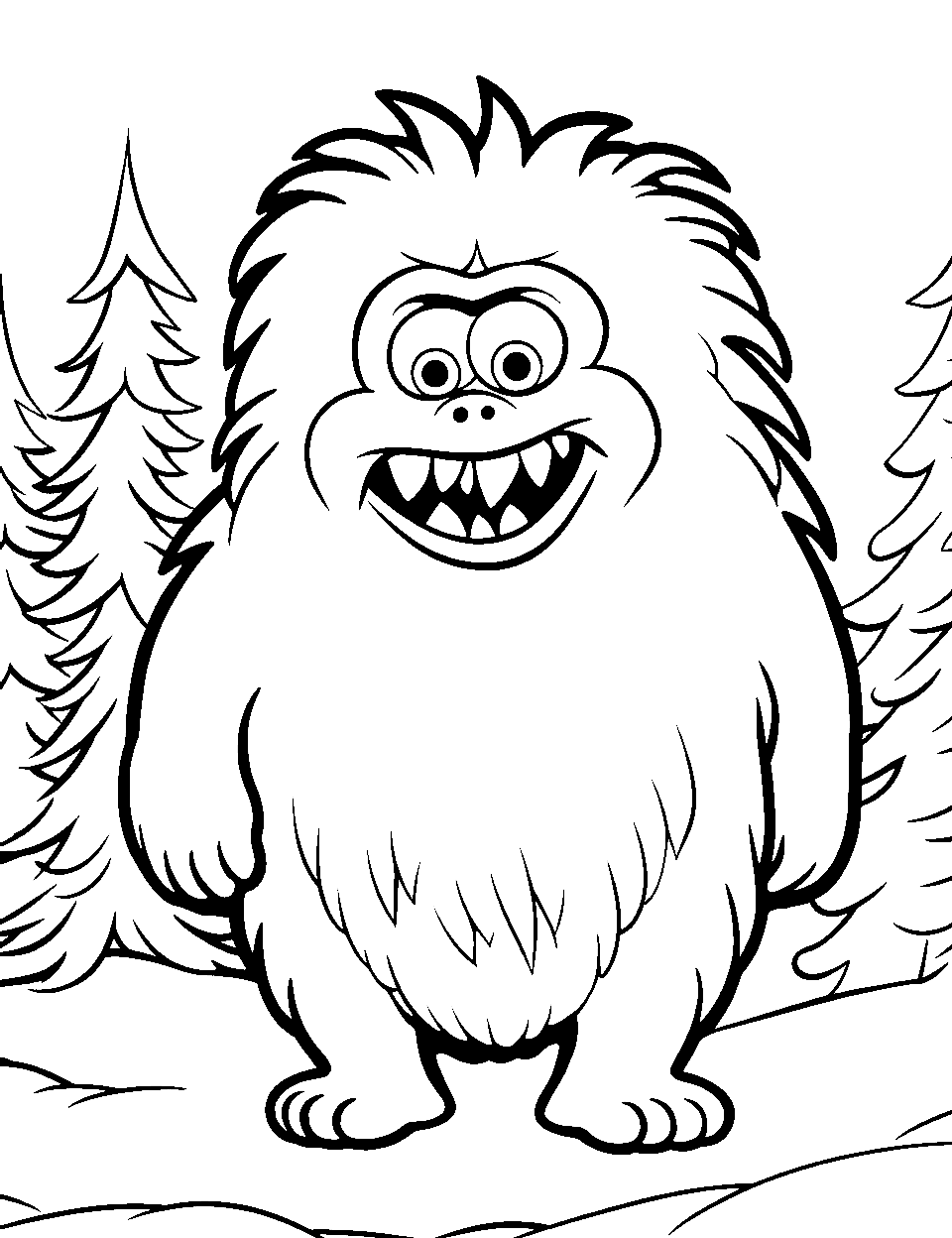 Monster coloring pages free printable sheets
