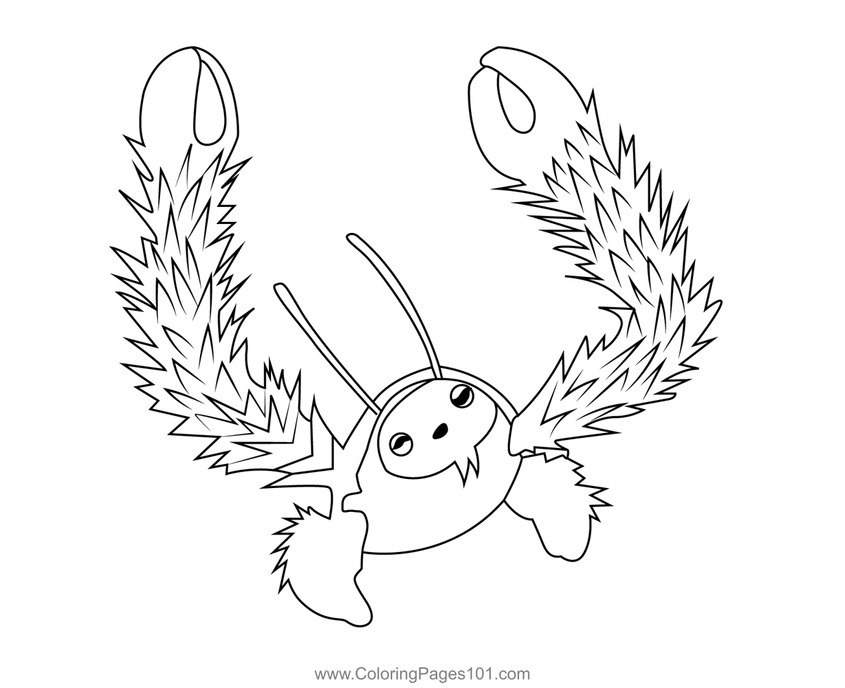 Yeti crab octonauts coloring page for kids