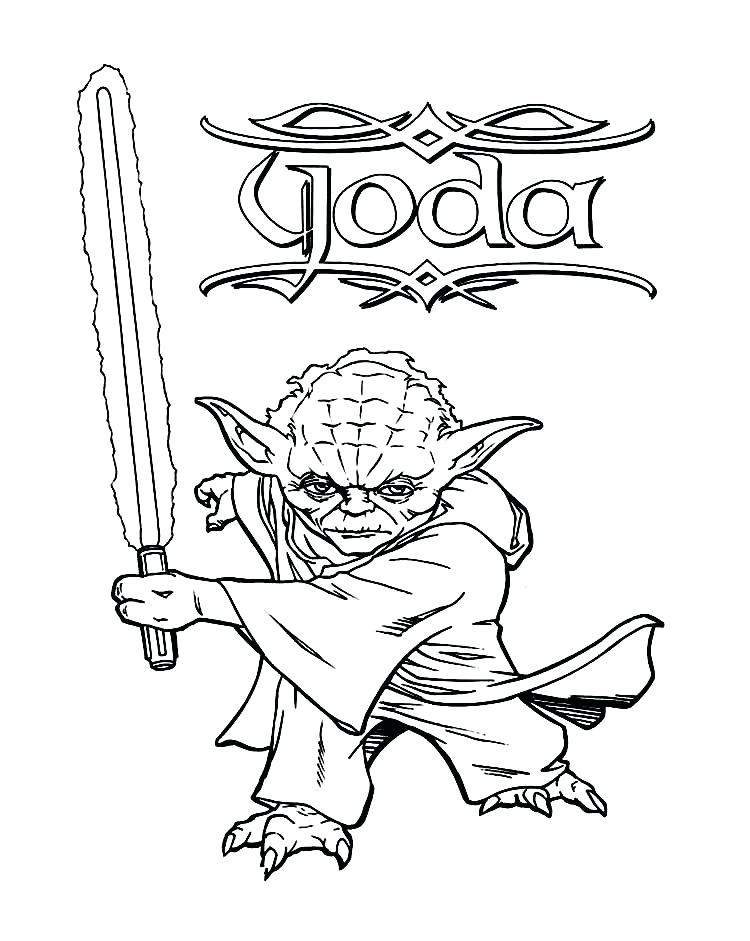 Yoda coloring pages