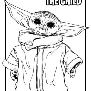 Baby yoda coloring pages printable for free download
