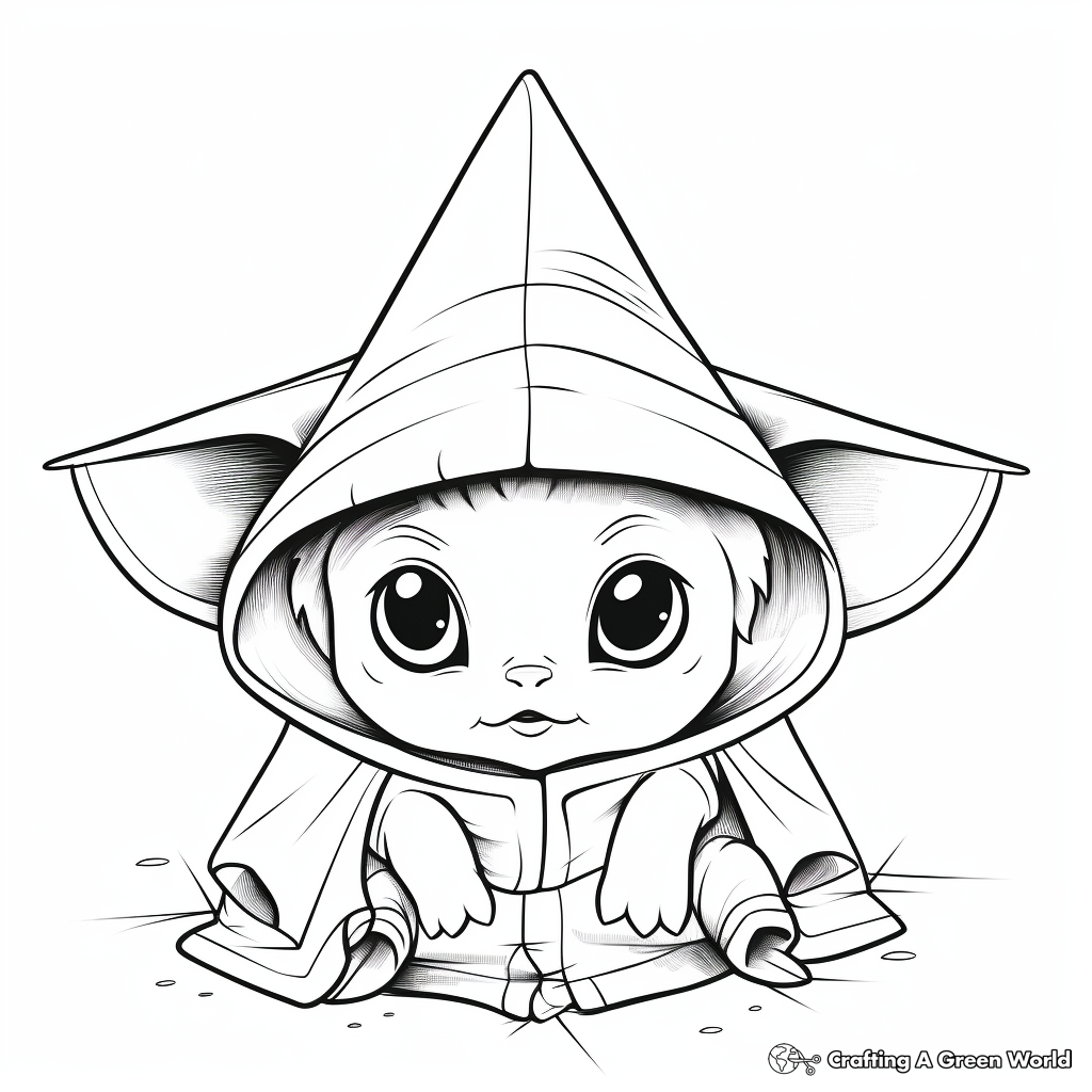 Baby yoda coloring pages