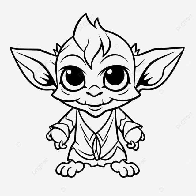 Star wars yoda coloring pages baby pages children baby coloring pages outline sketch drawing vector goblin drawing goblin outline goblin sketch png and vector with transparent background for free download