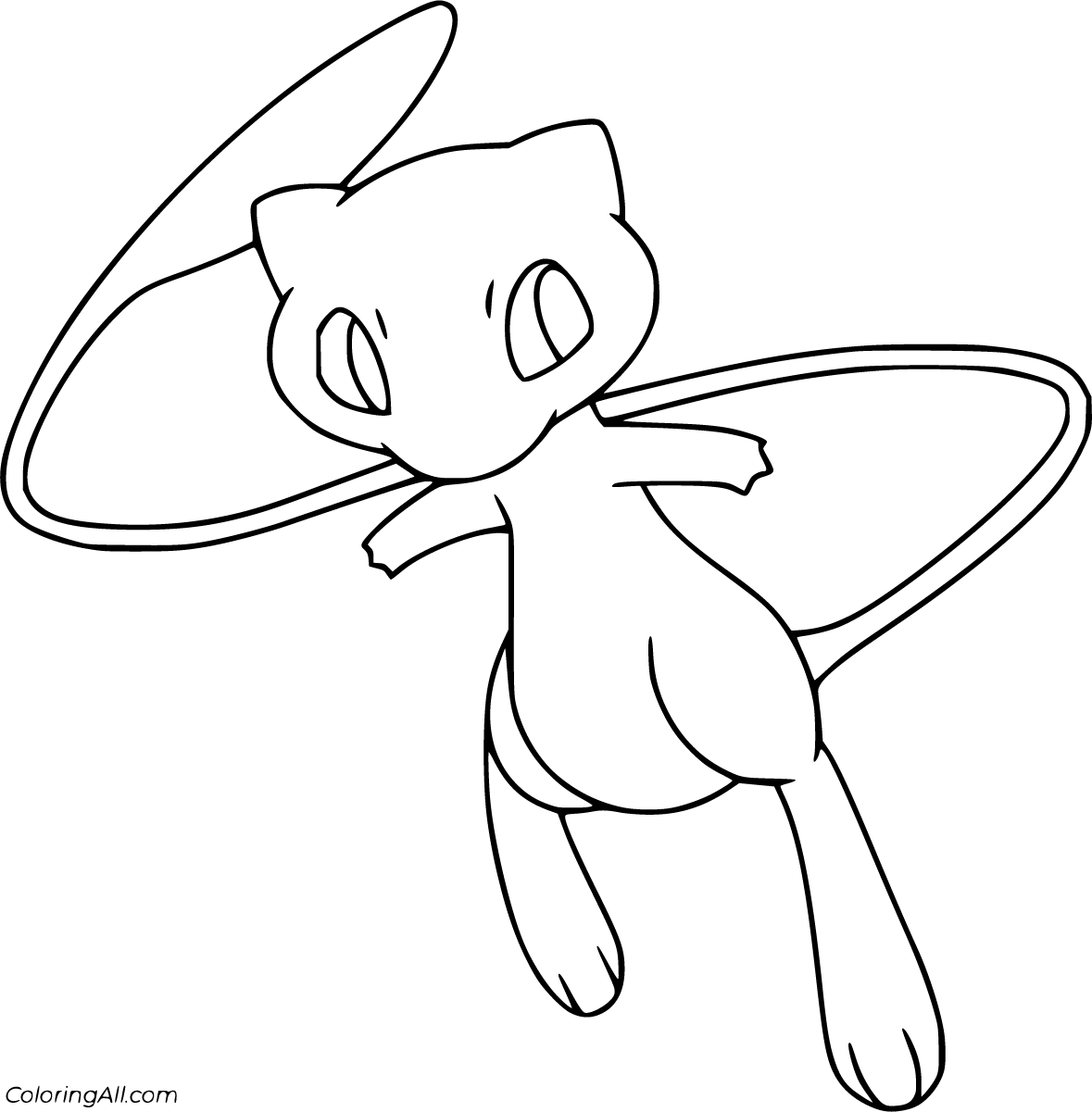 Mythical pokemon coloring pages