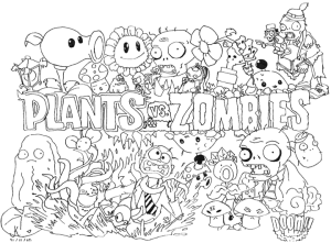 Zombie coloring pages to print