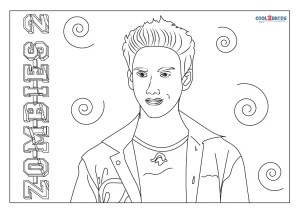 Free printable zombies coloring pages for kids