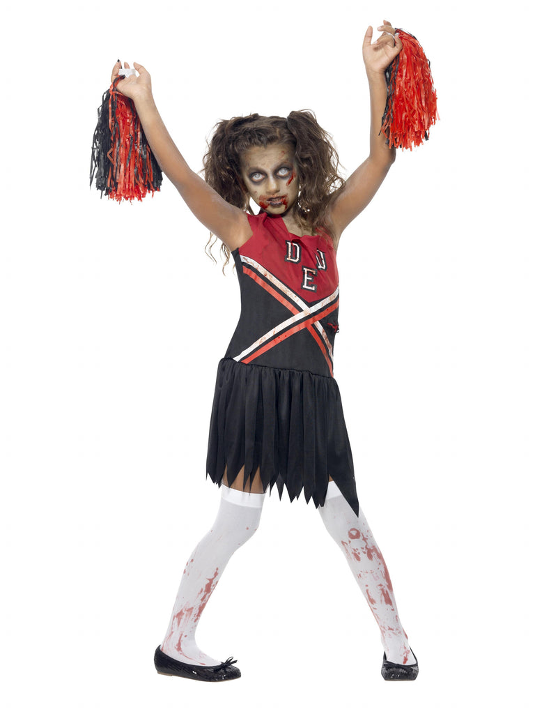Zombie cheerleader child stume â dress up party