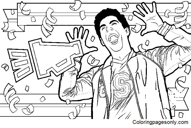 Disney zombies coloring pages