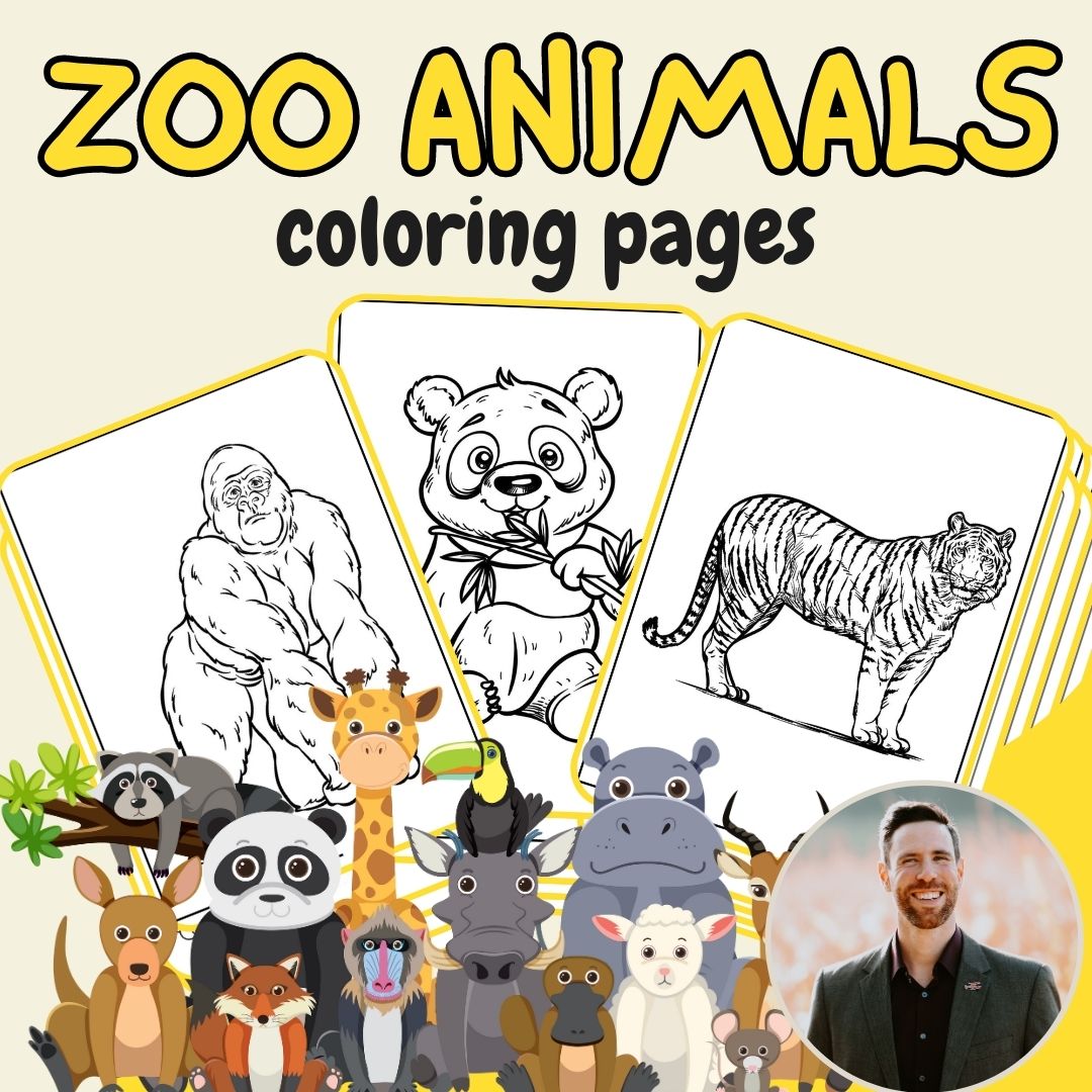 Zoo animals coloring pages fun and educational activities for kids of all ages made by teachers